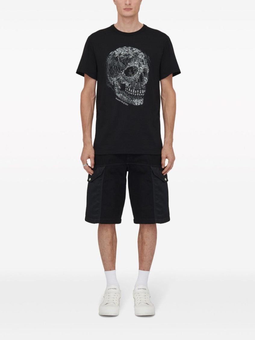 White Skull Print T-shirt 3
