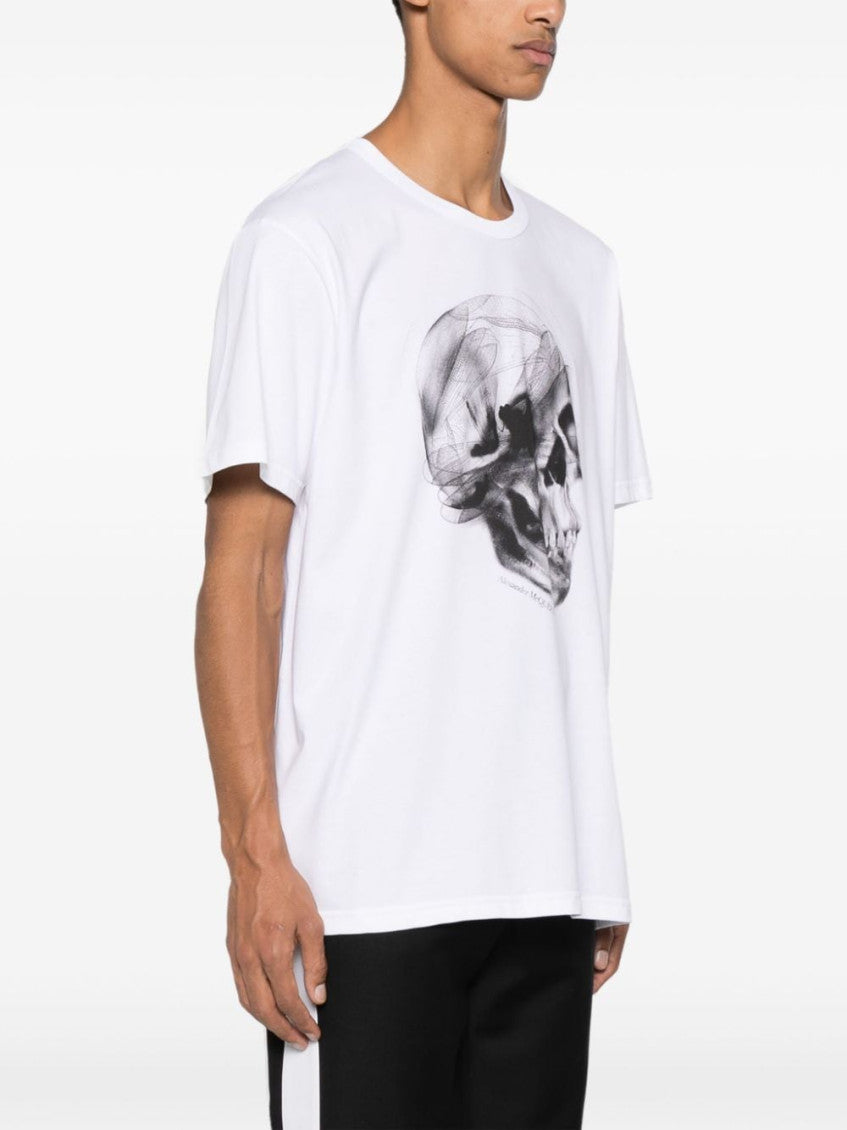 White Skull Print T-shirt 2