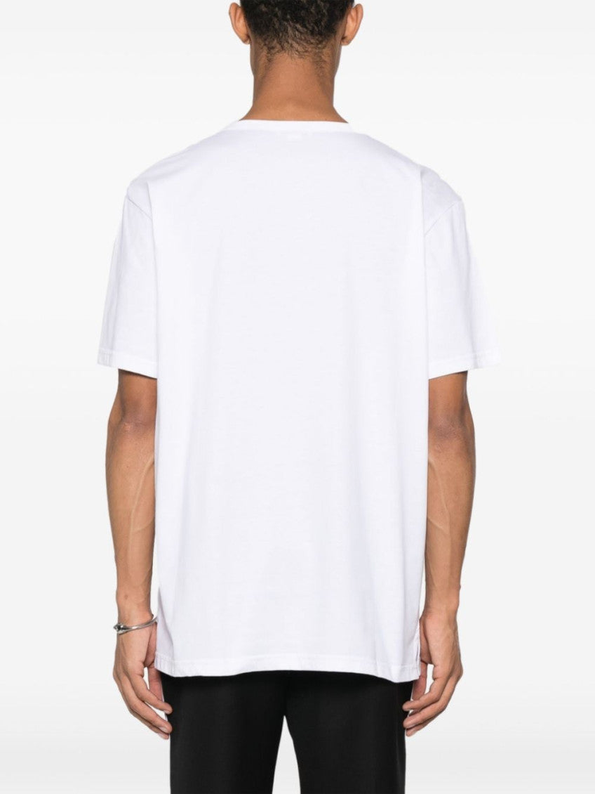 White Skull Print T-shirt 4