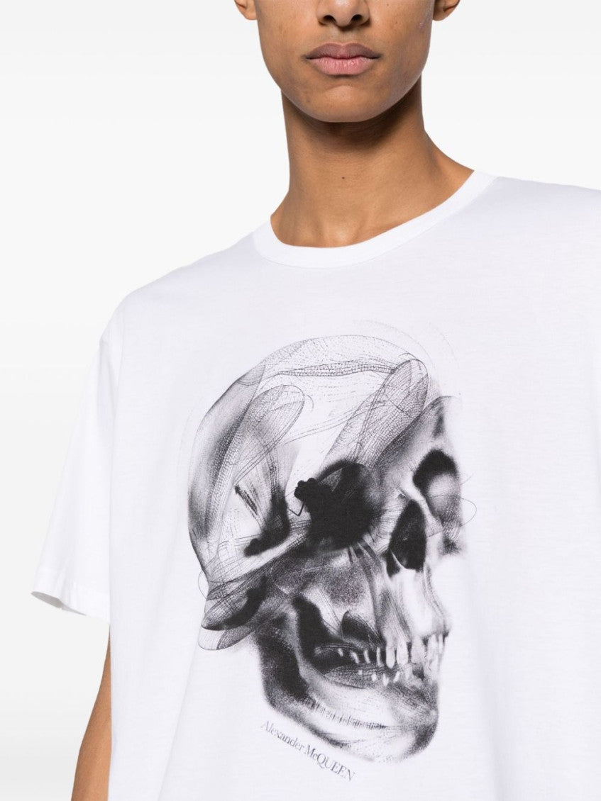 White Skull Print T-shirt 5