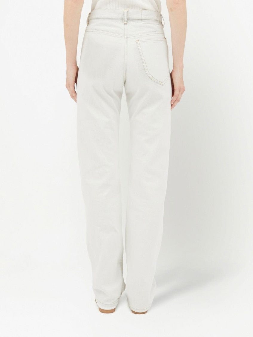 Grey Straight Leg Jeans 3