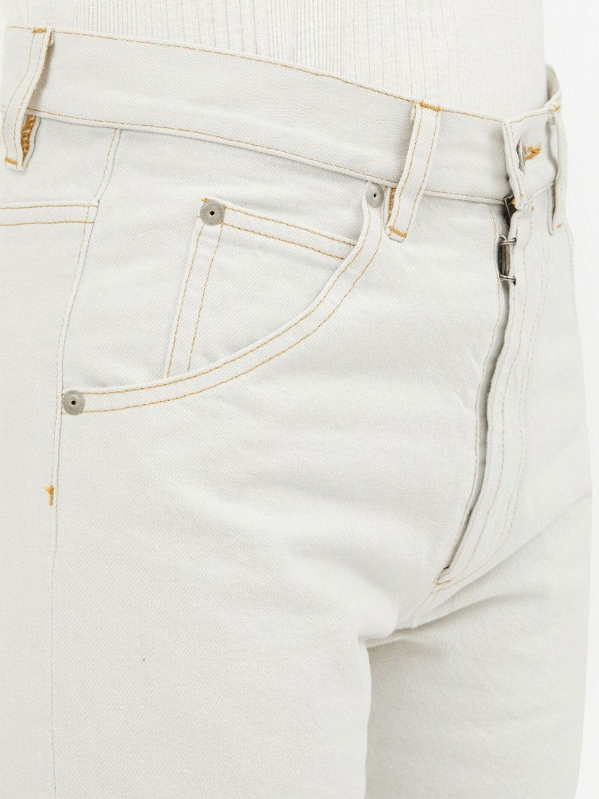 Grey Straight Leg Jeans 4