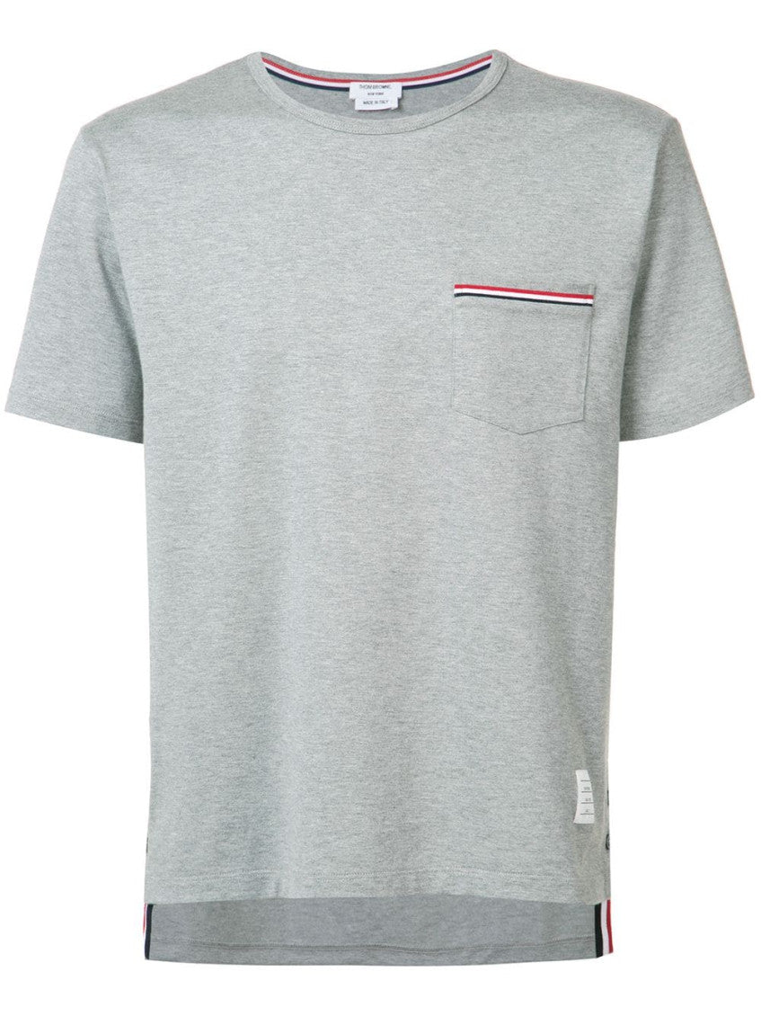 Grey Tricolor Detail T-Shirt 1