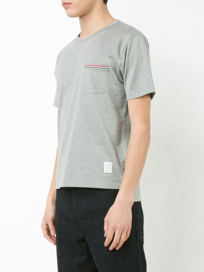 Grey Tricolor Detail T-Shirt 3