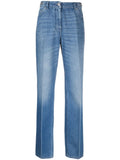 Light Blue Straight Leg Denim Jeans 1