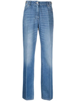 Light Blue Straight Leg Denim Jeans 1