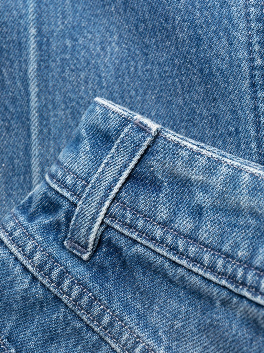 Light Blue Straight Leg Denim Jeans 3