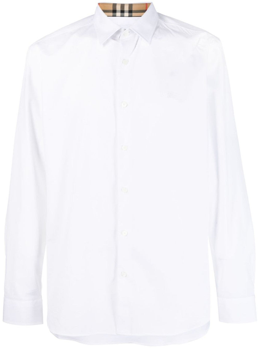 White Logo Check Shirt 1