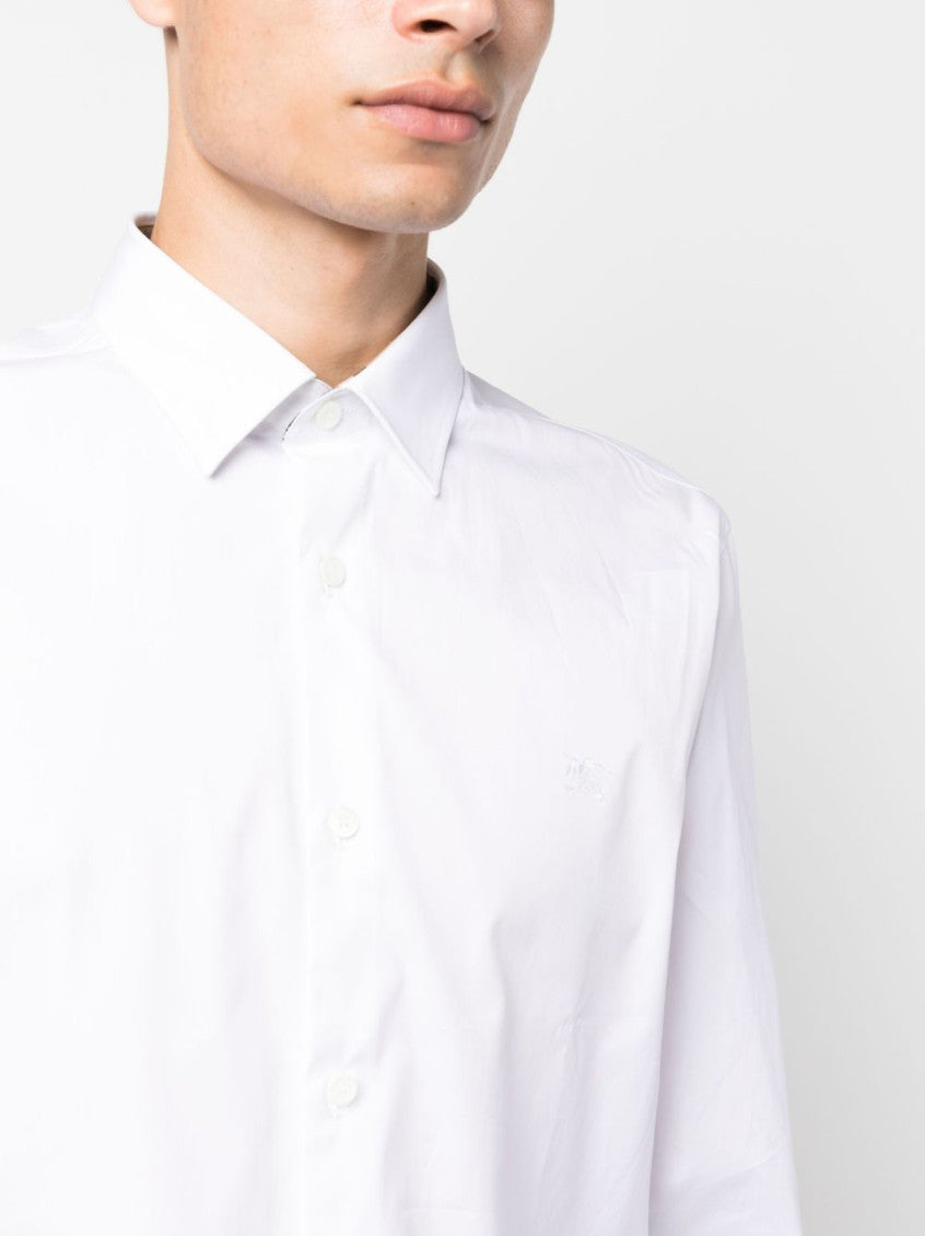 White Logo Check Shirt 3