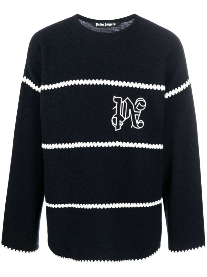 Monogram wool sweater 1