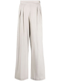 Wide leg wool trousers 1