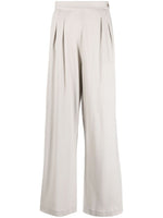 Wide leg wool trousers 1