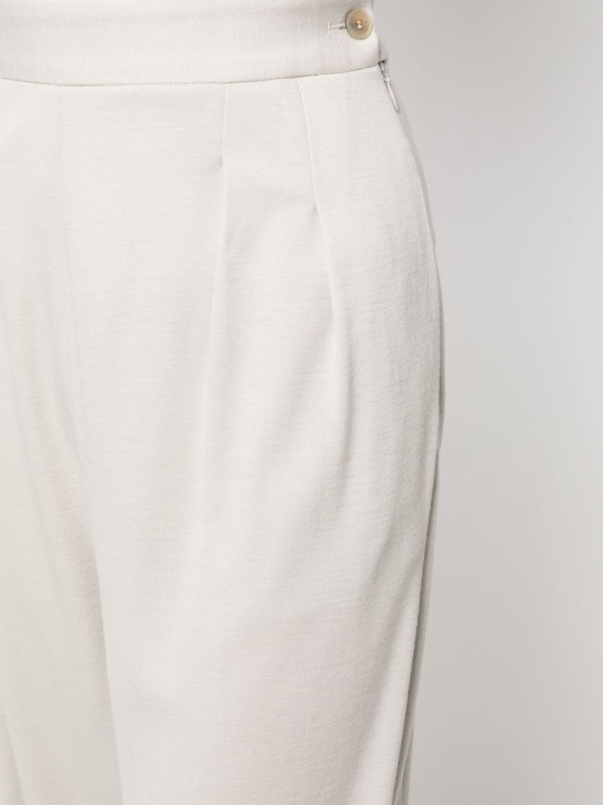 Wide leg wool trousers 2