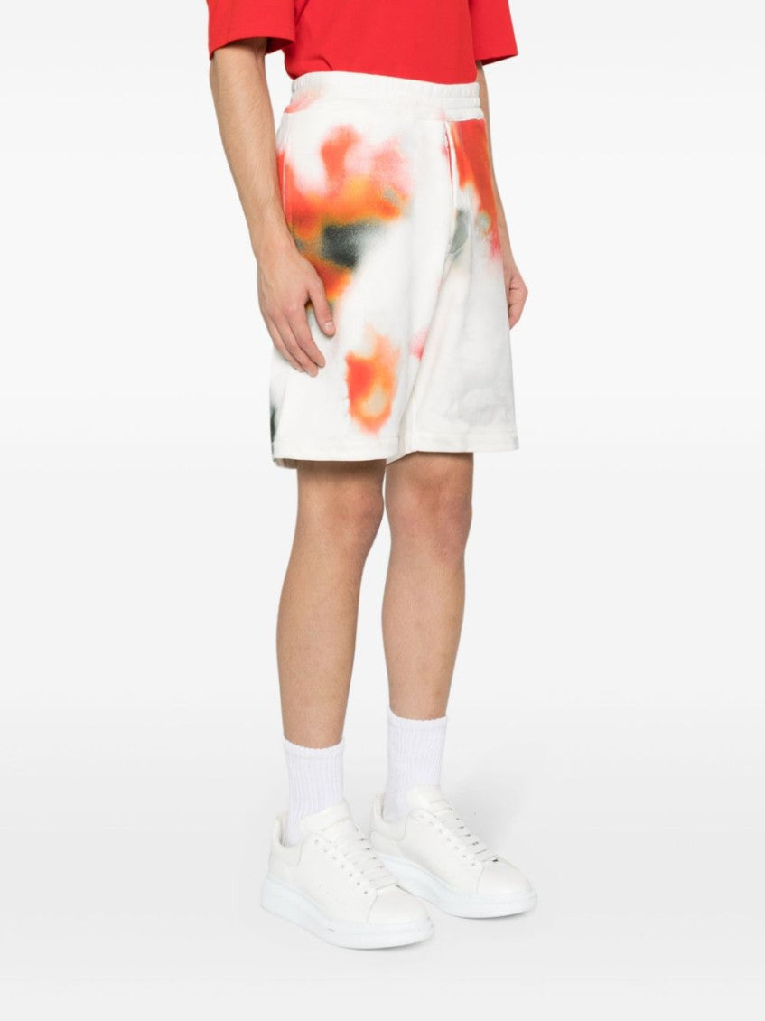 Multicolor Flower Print Shorts 3