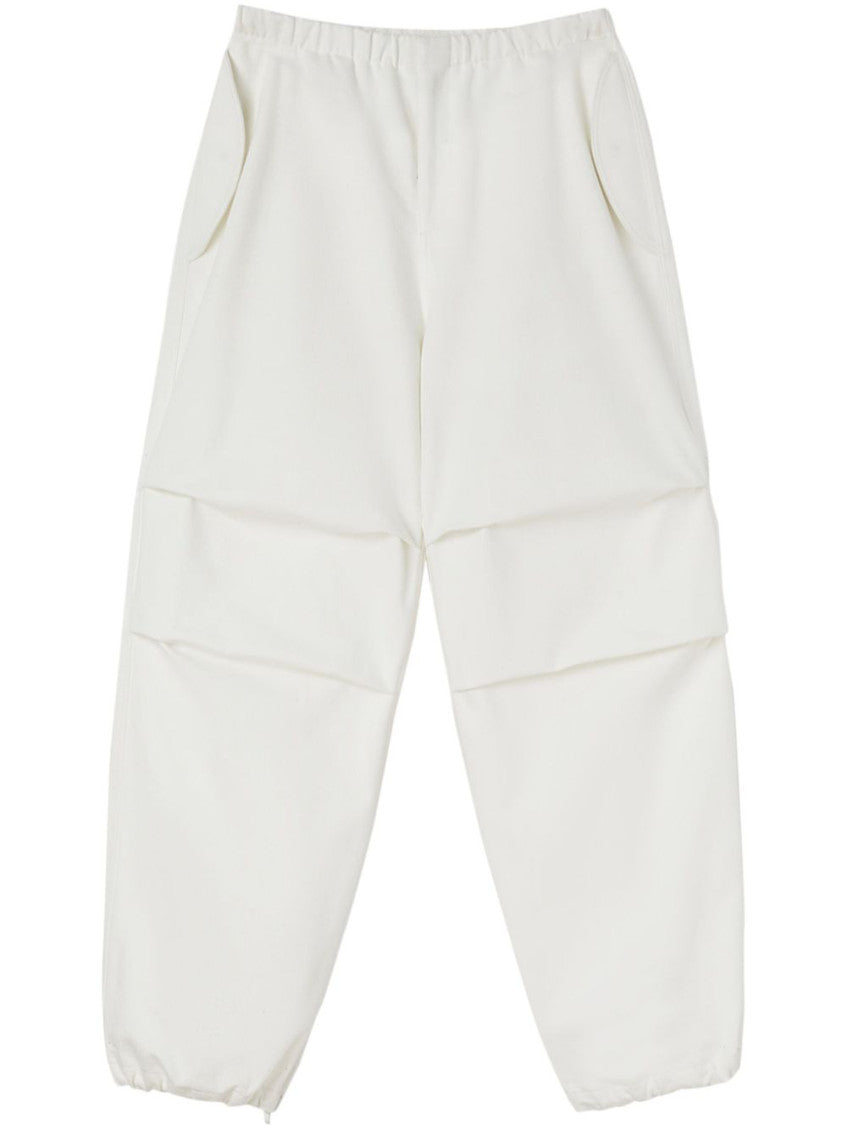 Tapered cotton trousers 1