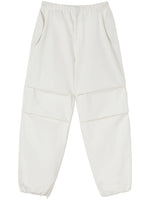 Tapered cotton trousers 1