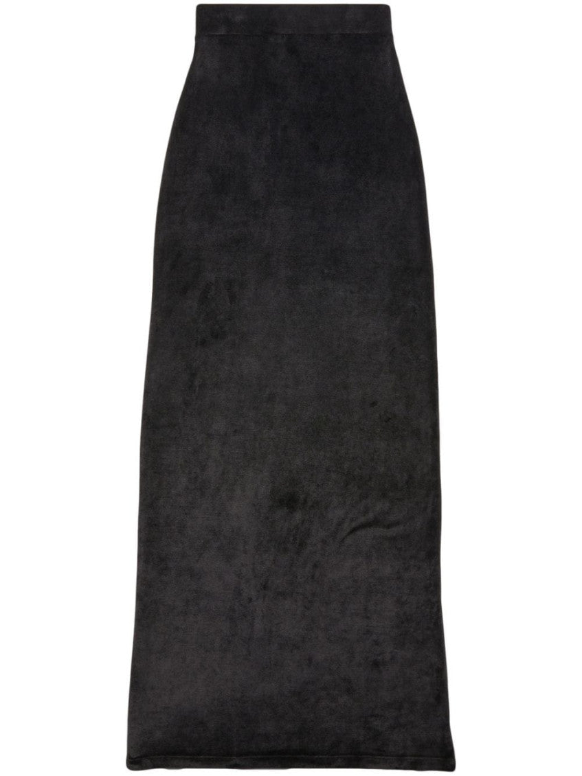 Velvet maxi skirt 1