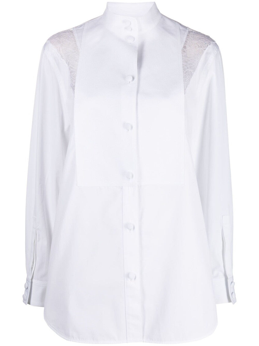 White Lace Detail Shirt 1