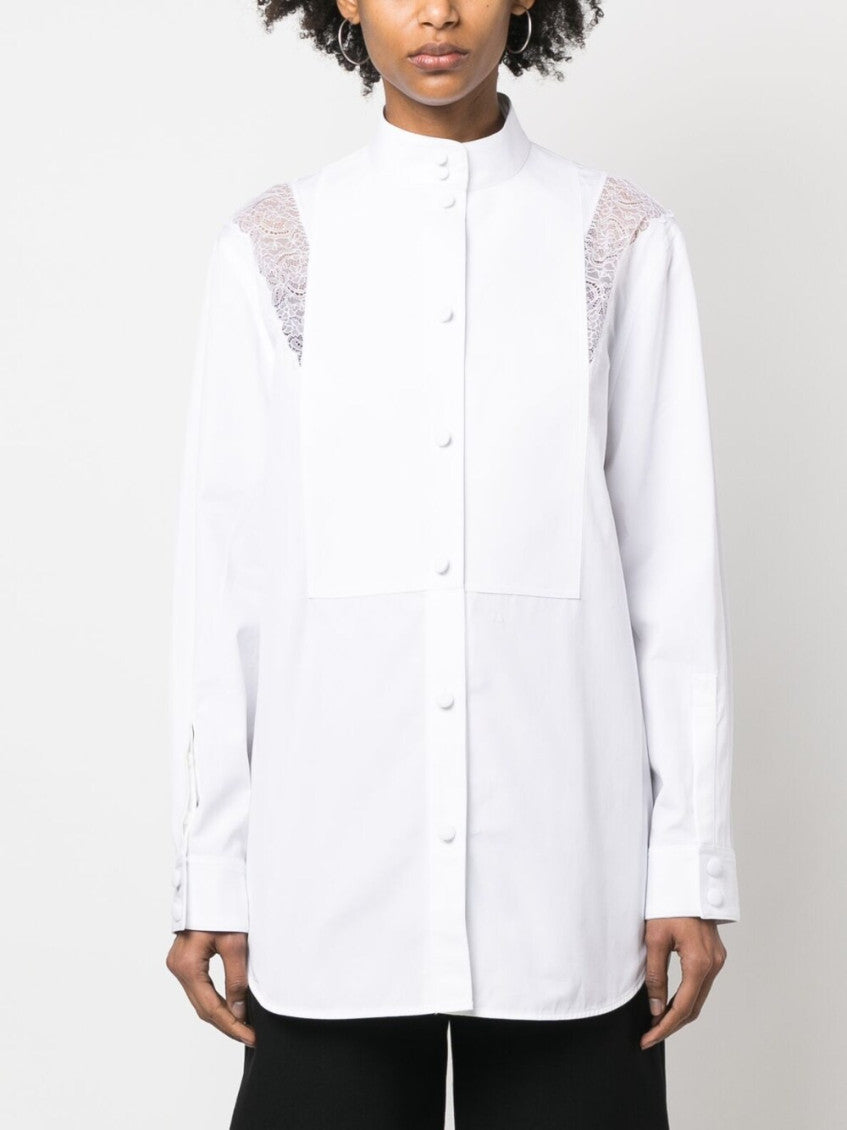 White Lace Detail Shirt 2