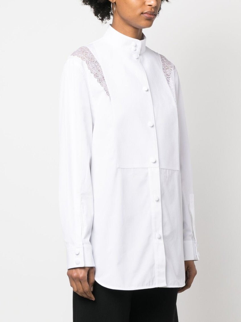 White Lace Detail Shirt 3