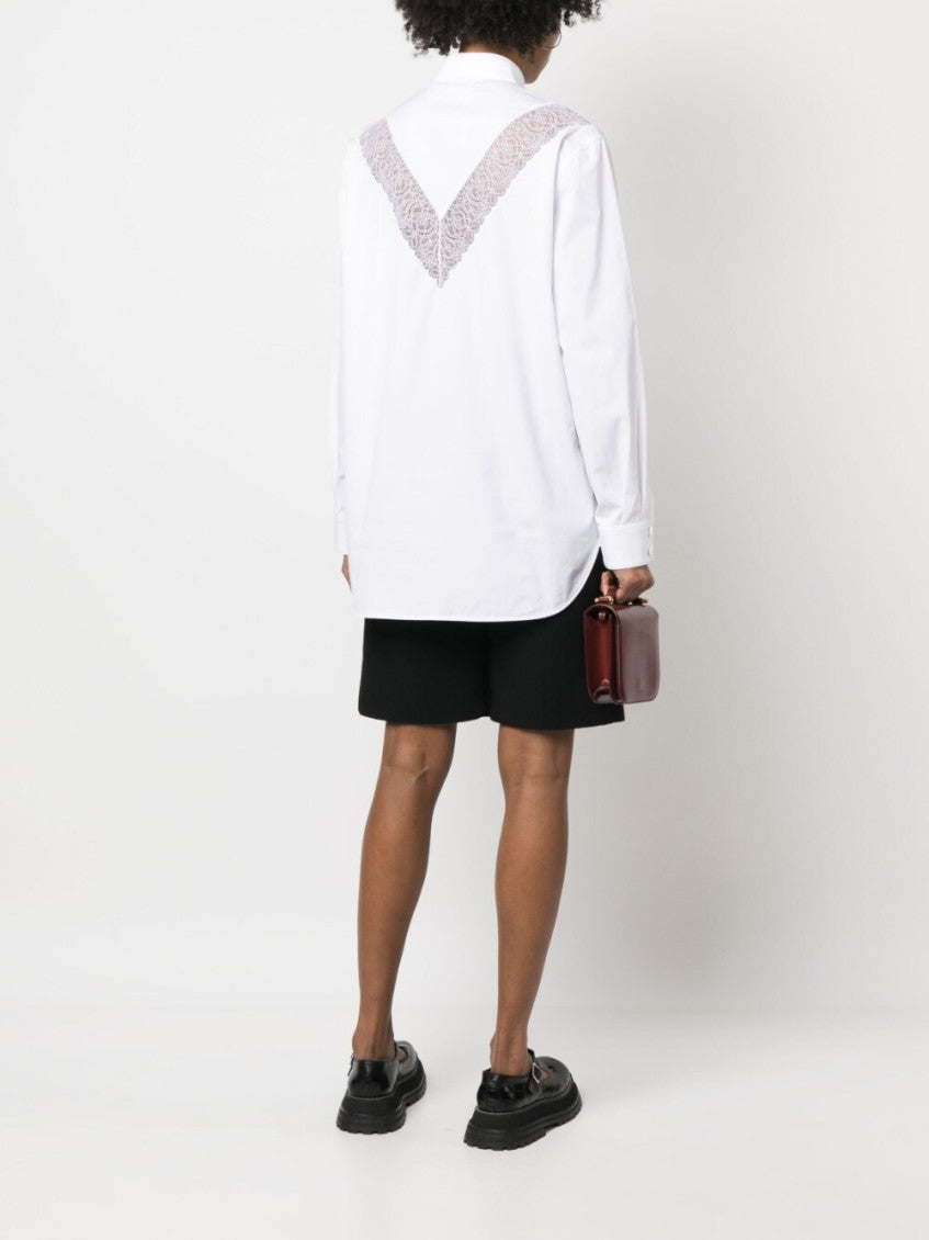White Lace Detail Shirt 5