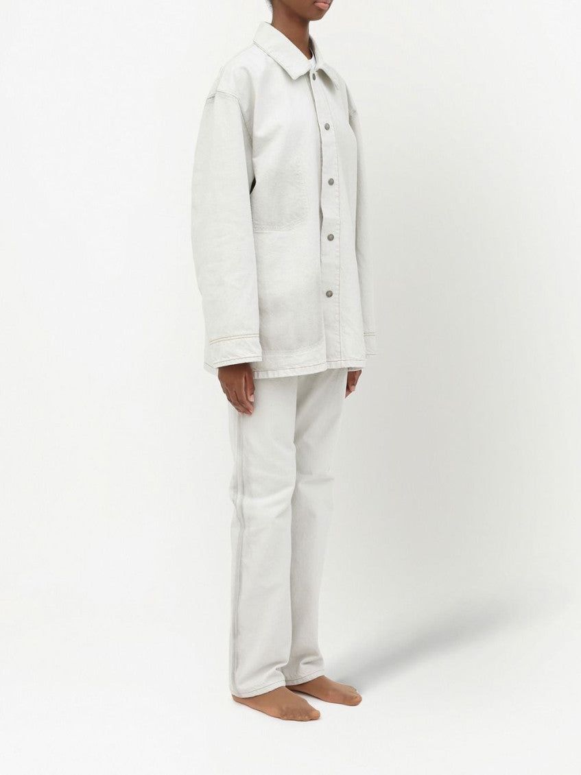 White Denim Caban Jacket 3