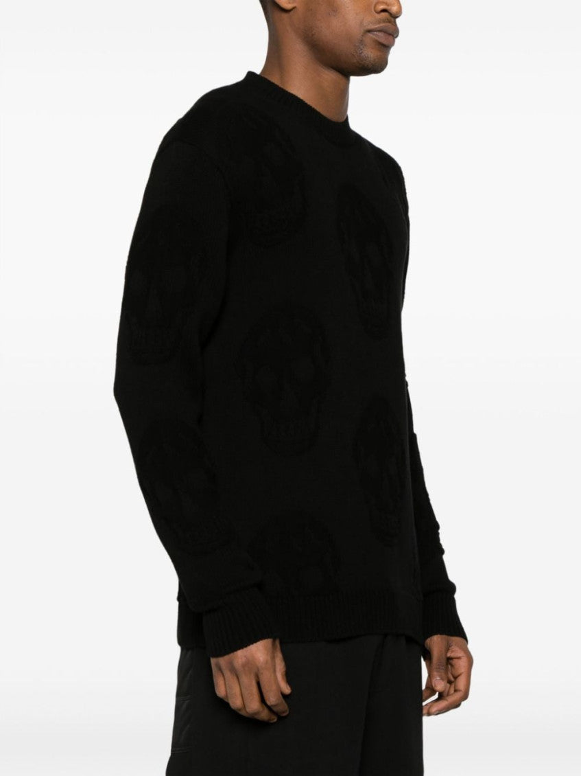 Black Skull Texture Sweater 2