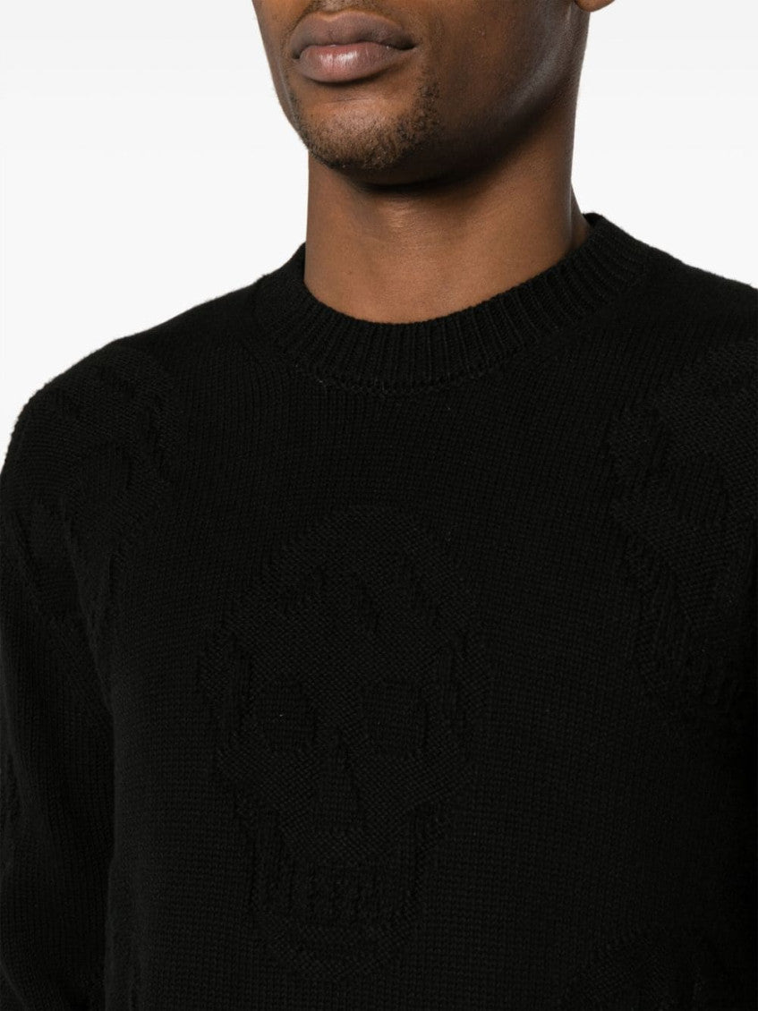 Black Skull Texture Sweater 3
