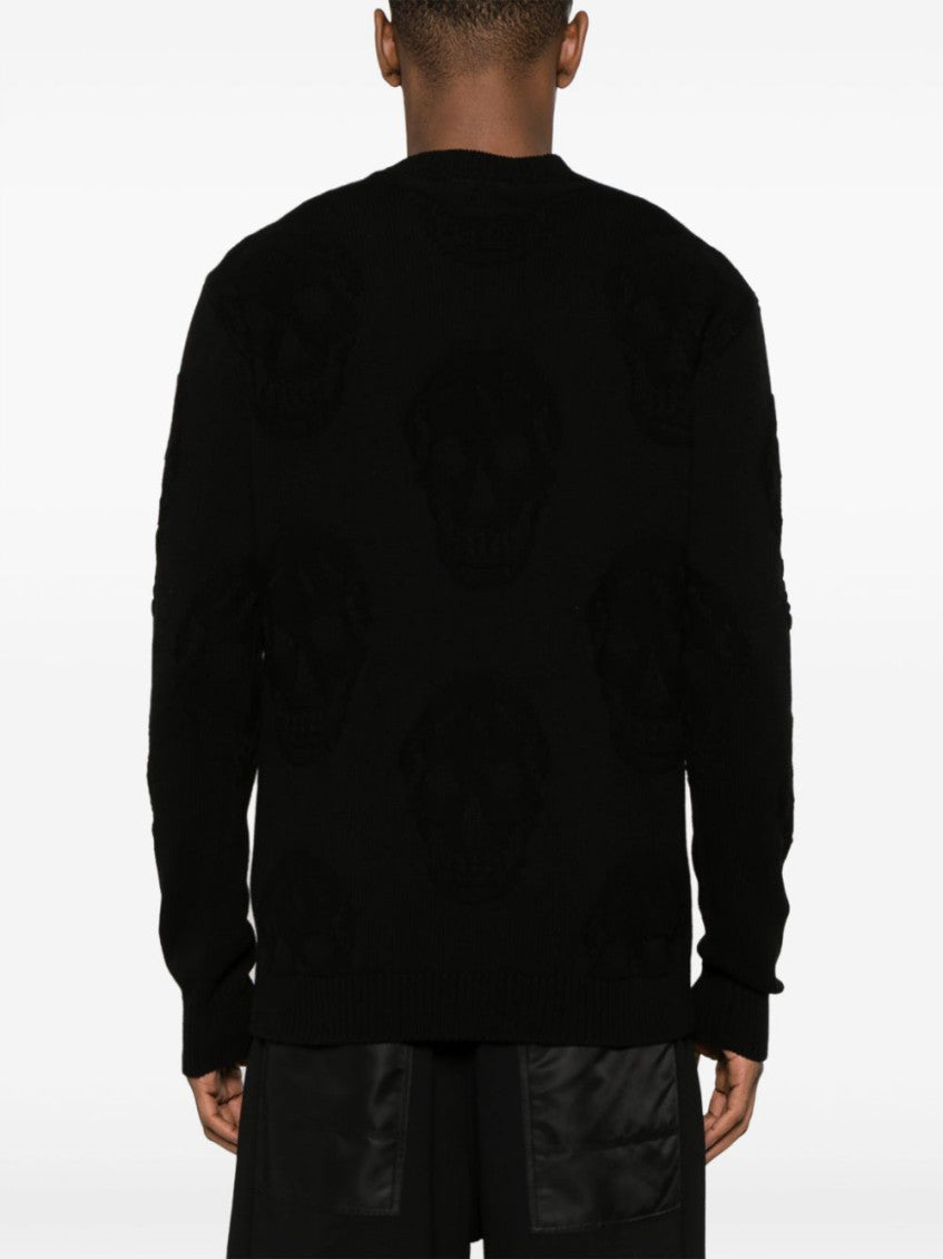 Black Skull Texture Sweater 4