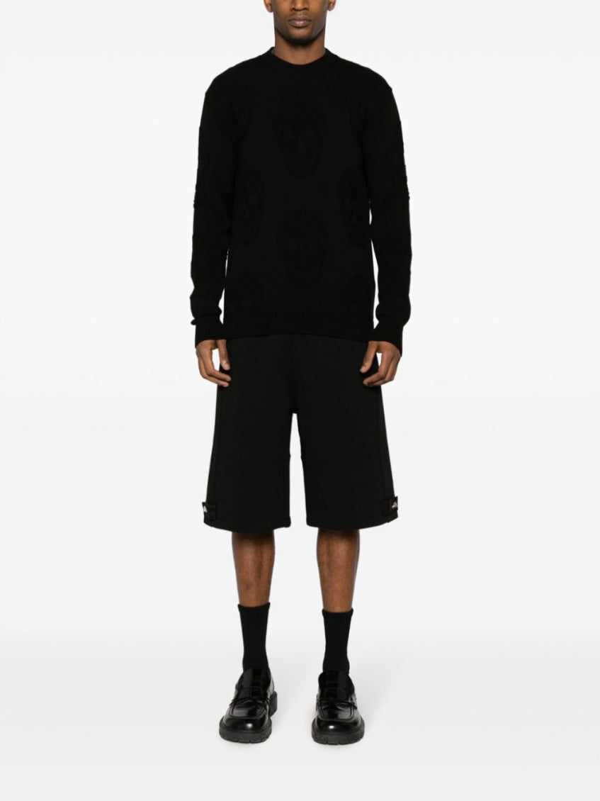 Black Skull Texture Sweater 5