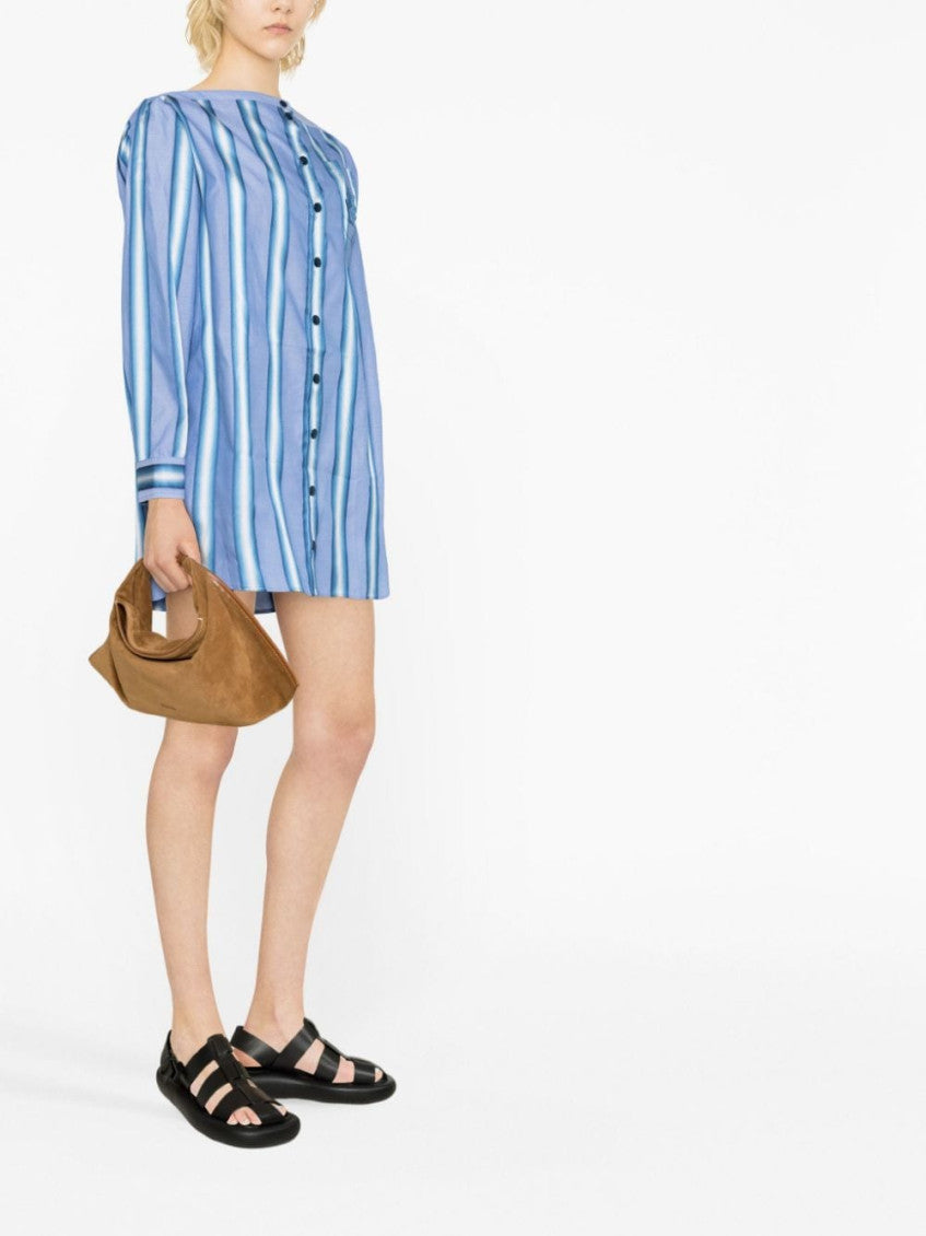Blue Striped Mini Dress 5