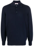 Blue Cashmere polo shirt 1