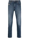 Blue Mid Rise Jeans 1