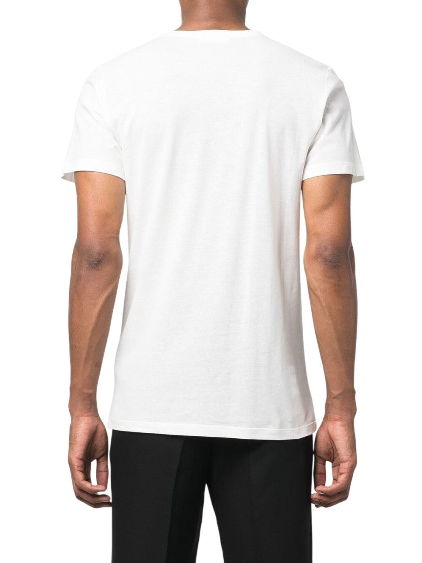 White Crew Neck T-Shirt 3
