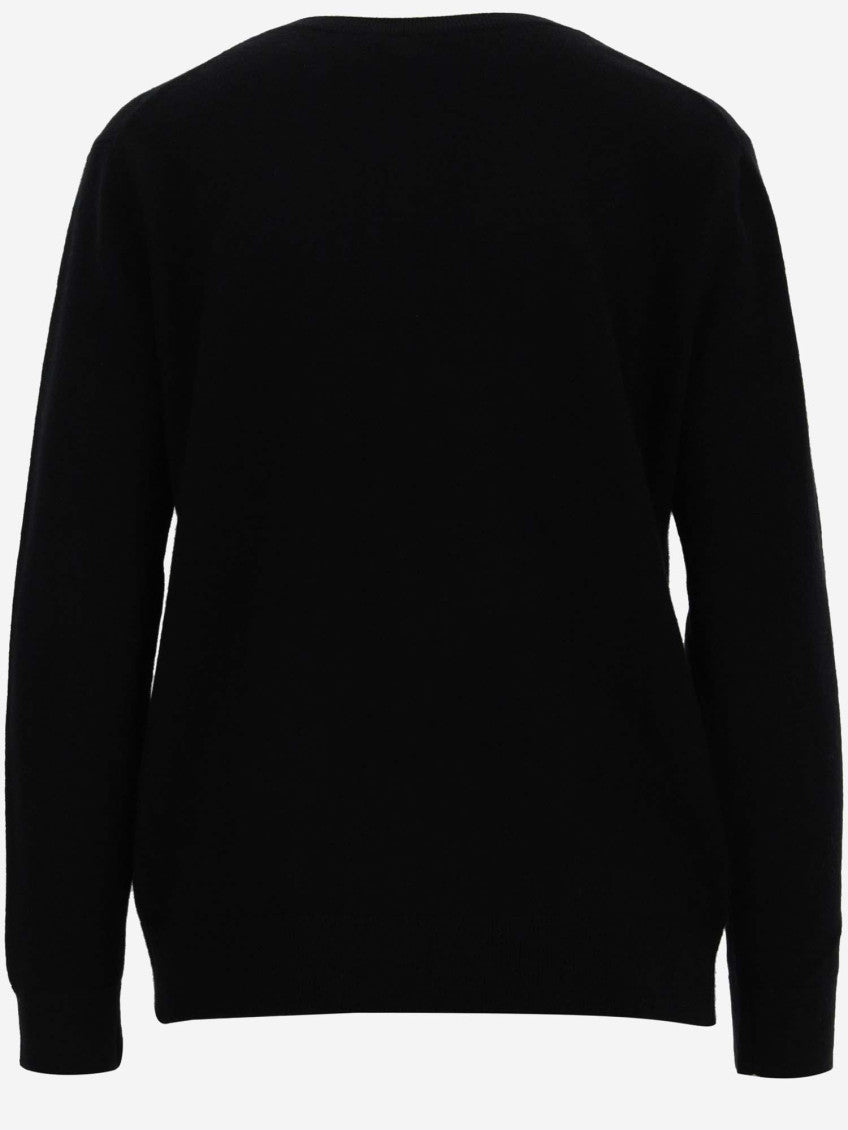 Black V-neck Pullover 2
