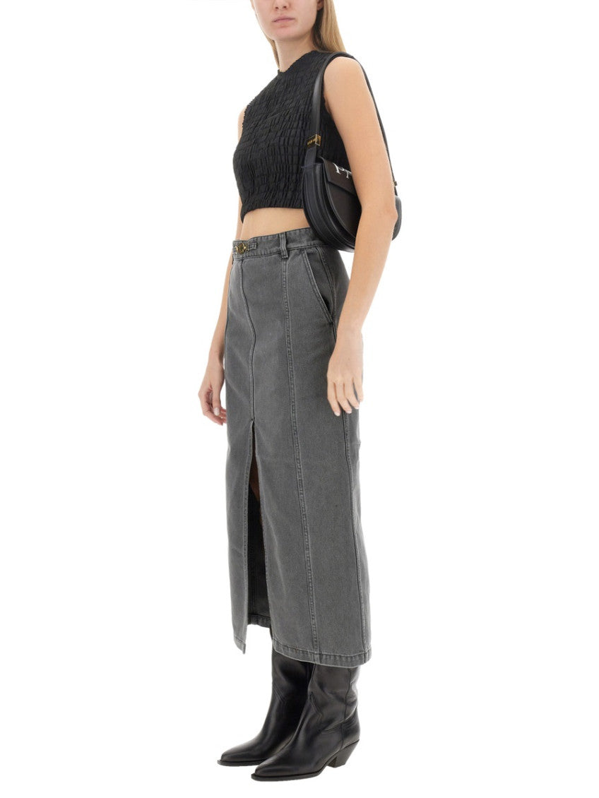 Black Textured Round Neck Top 4