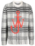 Checked intarsia-knit jumper 1