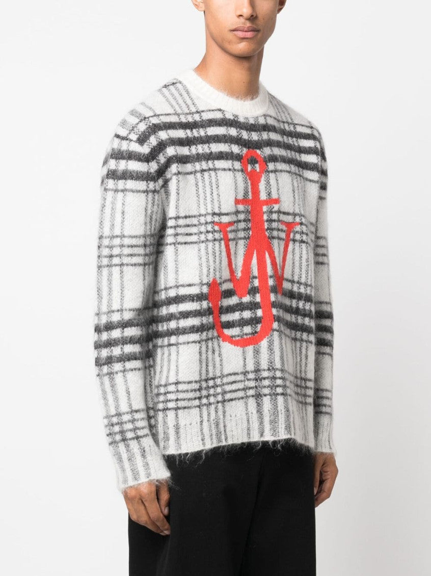 Checked intarsia-knit jumper 4