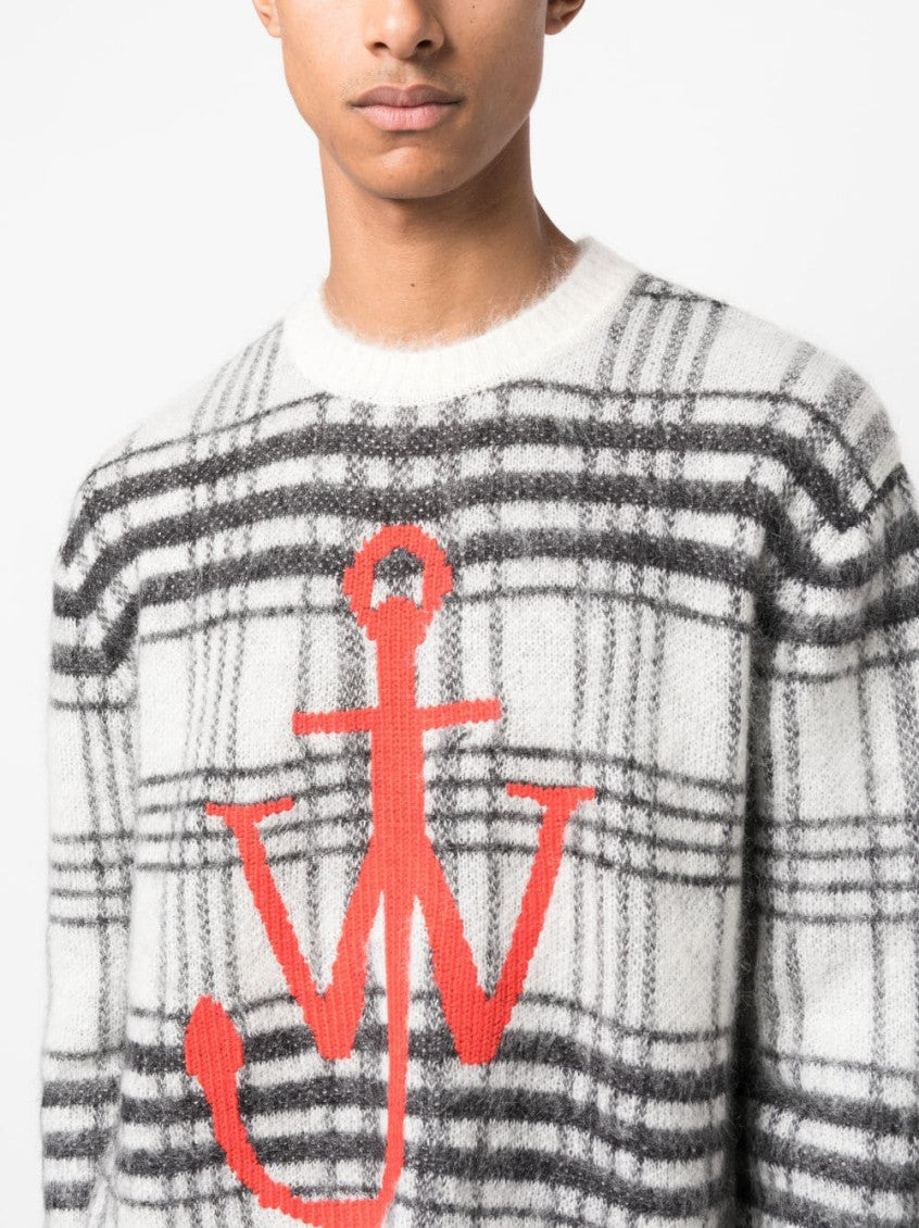 Checked intarsia-knit jumper 5