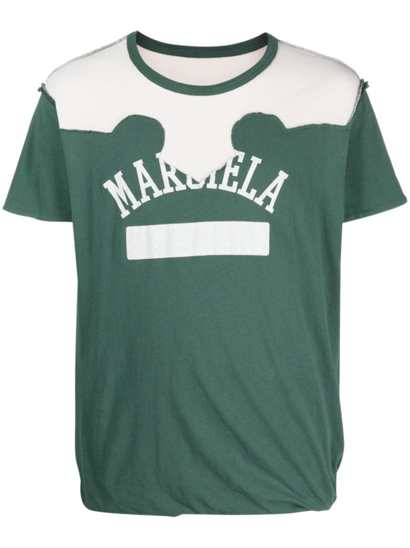 Green Western patchwork T-shirt 1