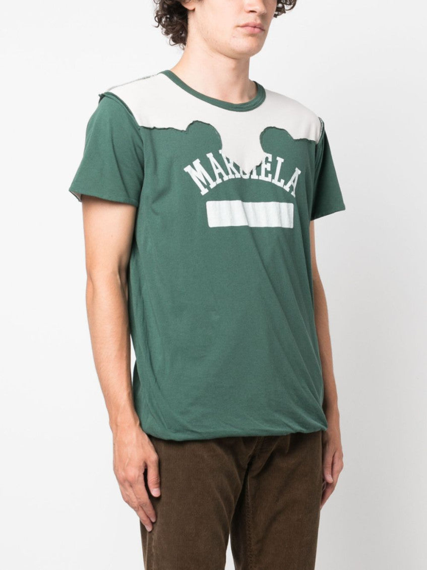 Green Western patchwork T-shirt 2