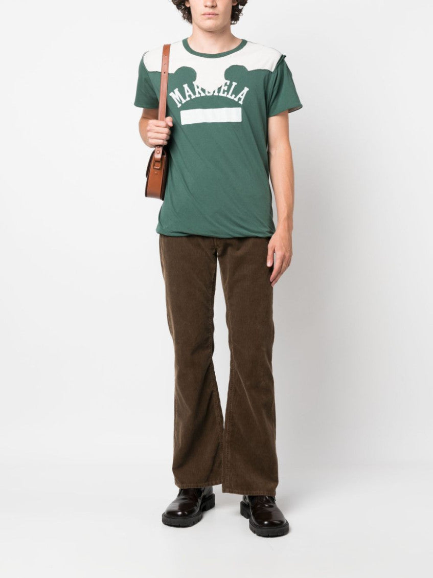 Green Western patchwork T-shirt 5