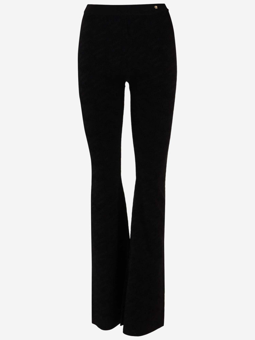 MEDUSA FLARED STRETCH VISCOSE JERSEY PANTS 1