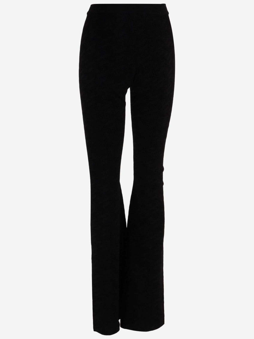 MEDUSA FLARED STRETCH VISCOSE JERSEY PANTS 2