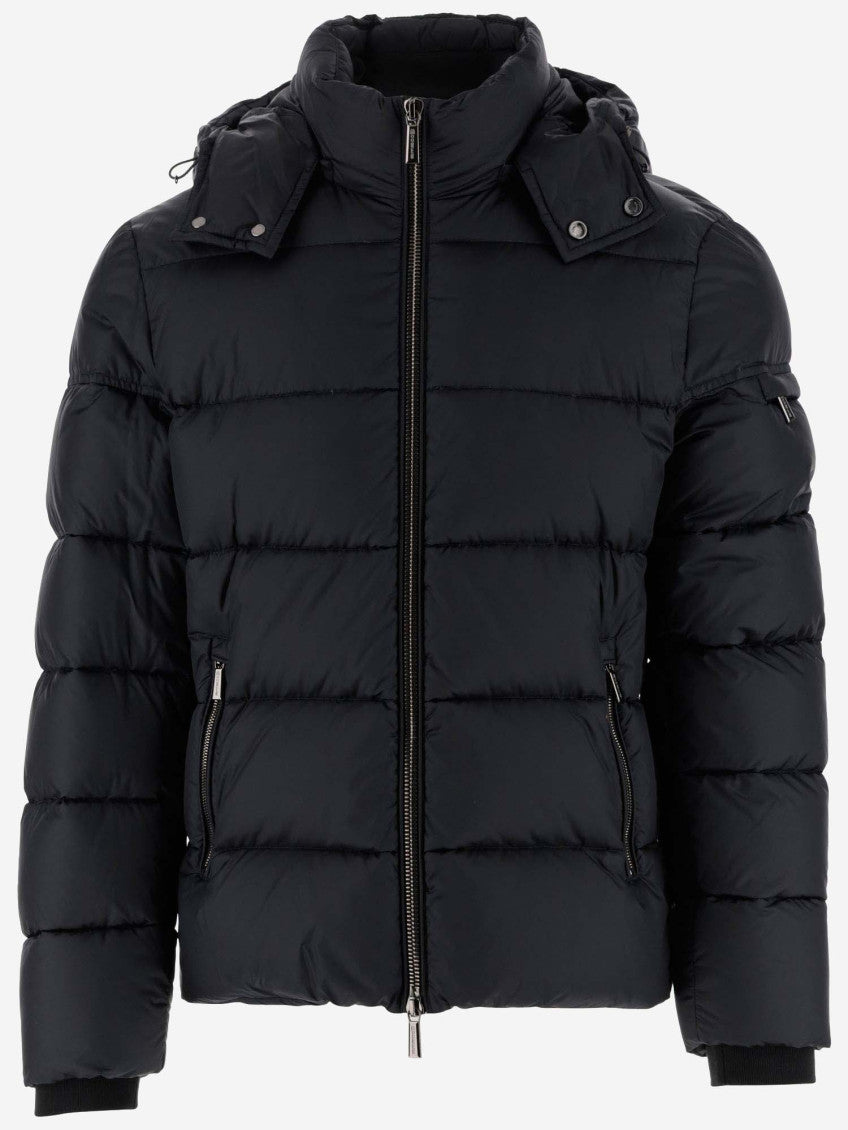 Royal Blue PADDED NYLON DOWN JACKET 1
