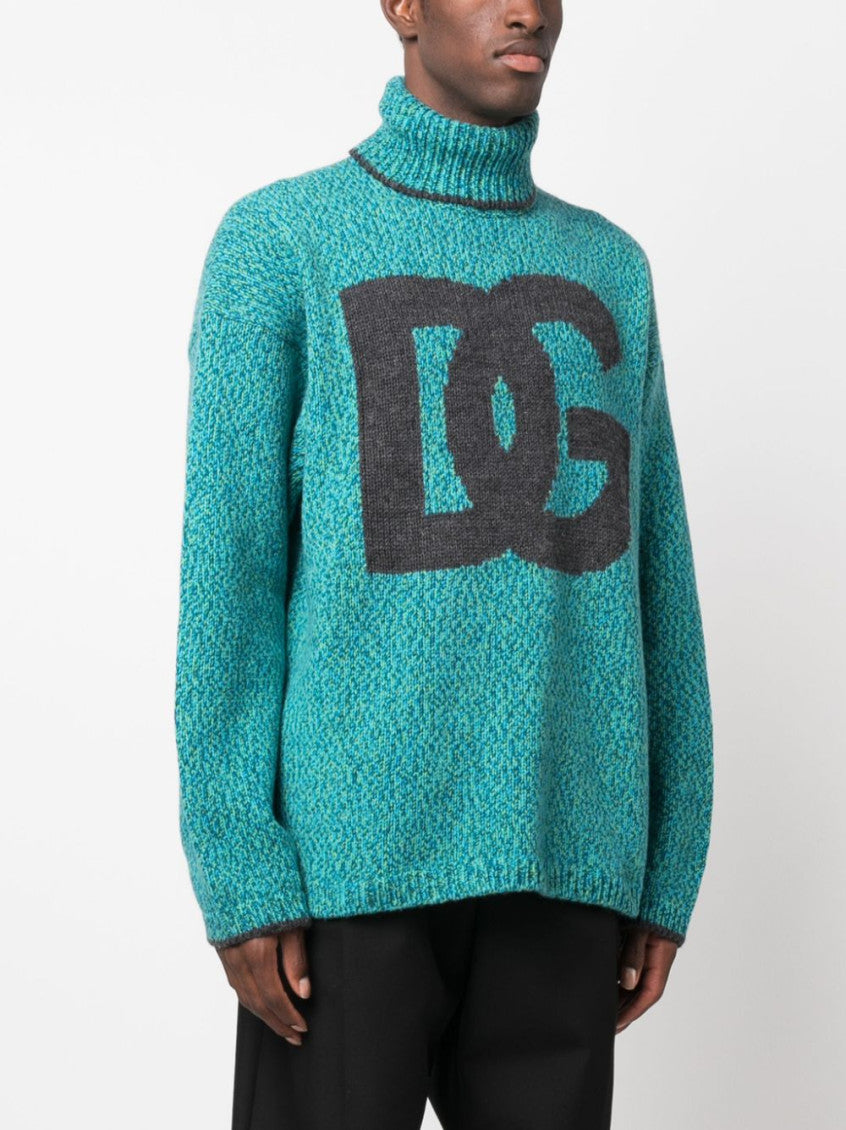 Intarsia-knit logo jumper 4