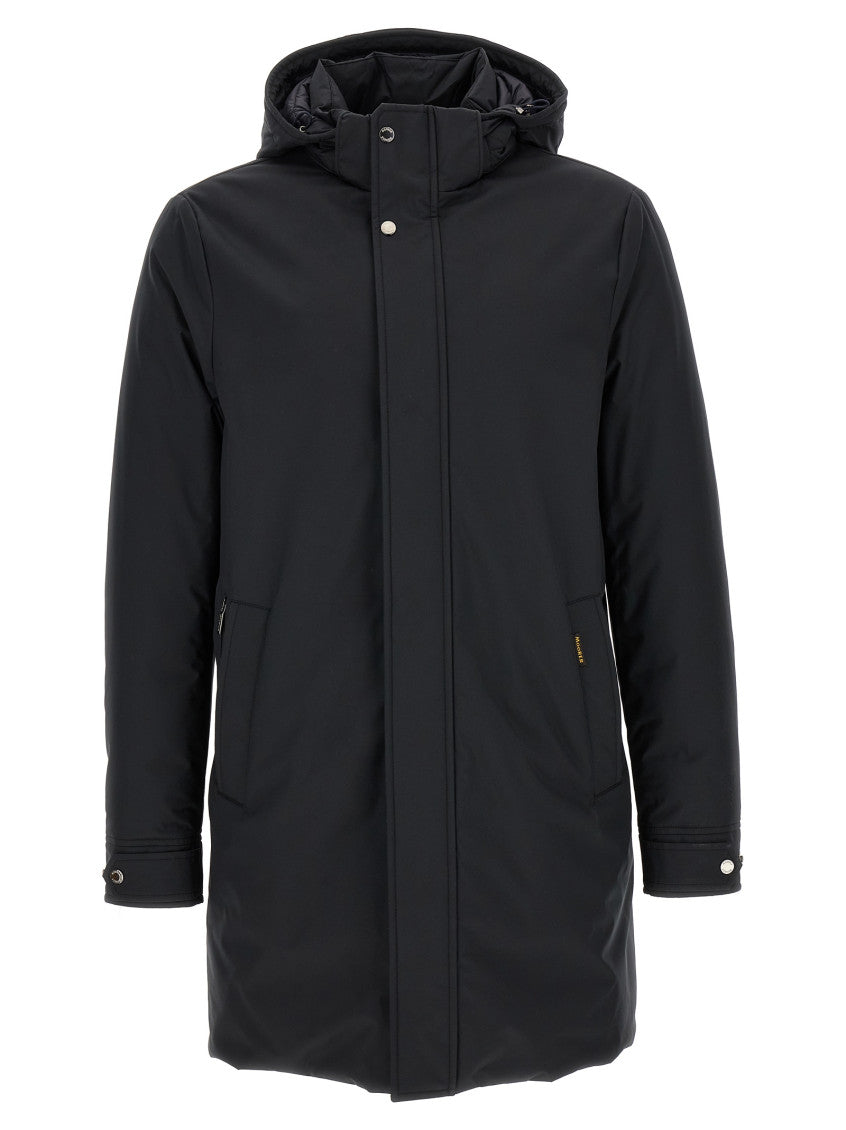 Dark Blue Hood Parka Jacket 1