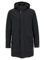Dark Blue Hood Parka Jacket 1