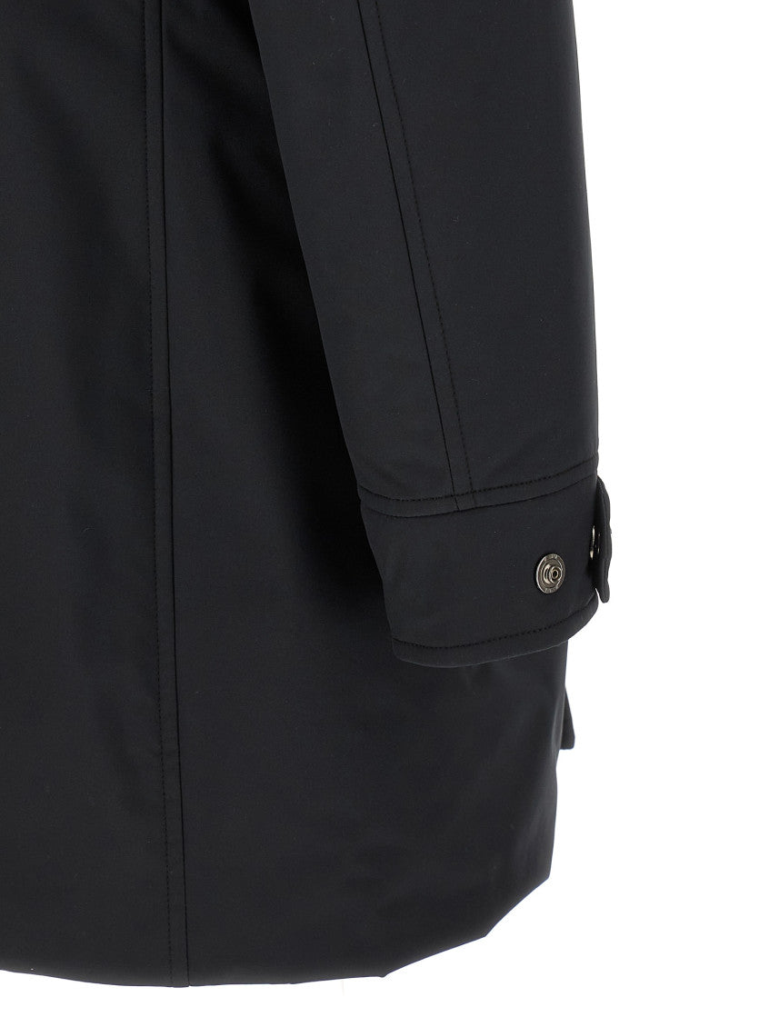 Dark Blue Hood Parka Jacket 3