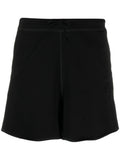 Black Logo Patch Shorts 1